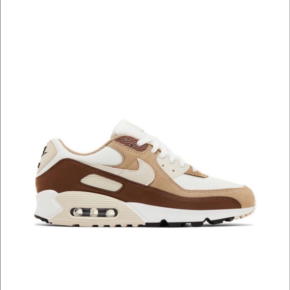 Nike Air Max 90 Khaki and Brown Athletic Shoes - Picture 7 of 10